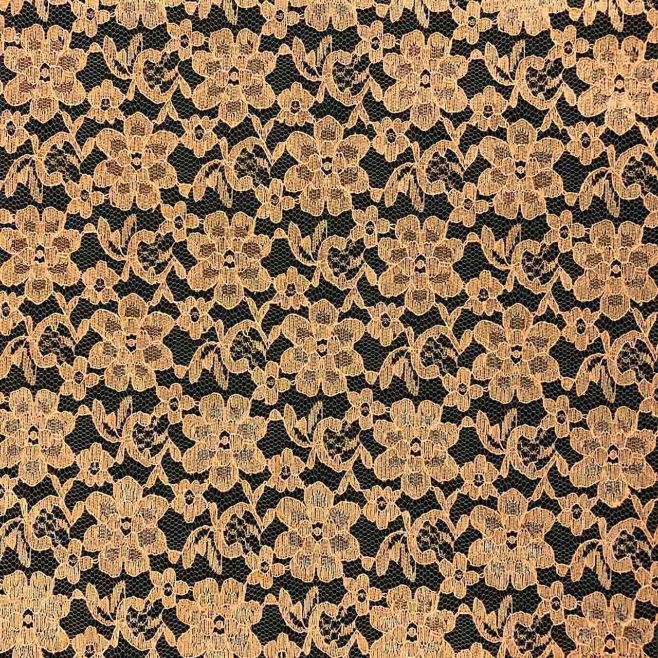 1 Yard Raschel Lace Fabric French Floral Polyester Material for Dresses 60 Inch Width